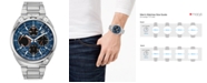 Citizen Eco-Drive Men's Chronograph Promaster Tsuno Racer Stainless Steel Bracelet Watch 45mm